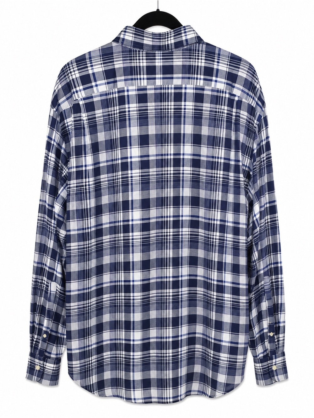 Polo by Ralph Lauren Navy and White Plaid Button-Down Shirt - Picture 3 of 3